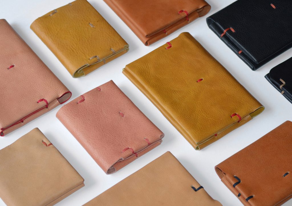 leather wallets in different colors